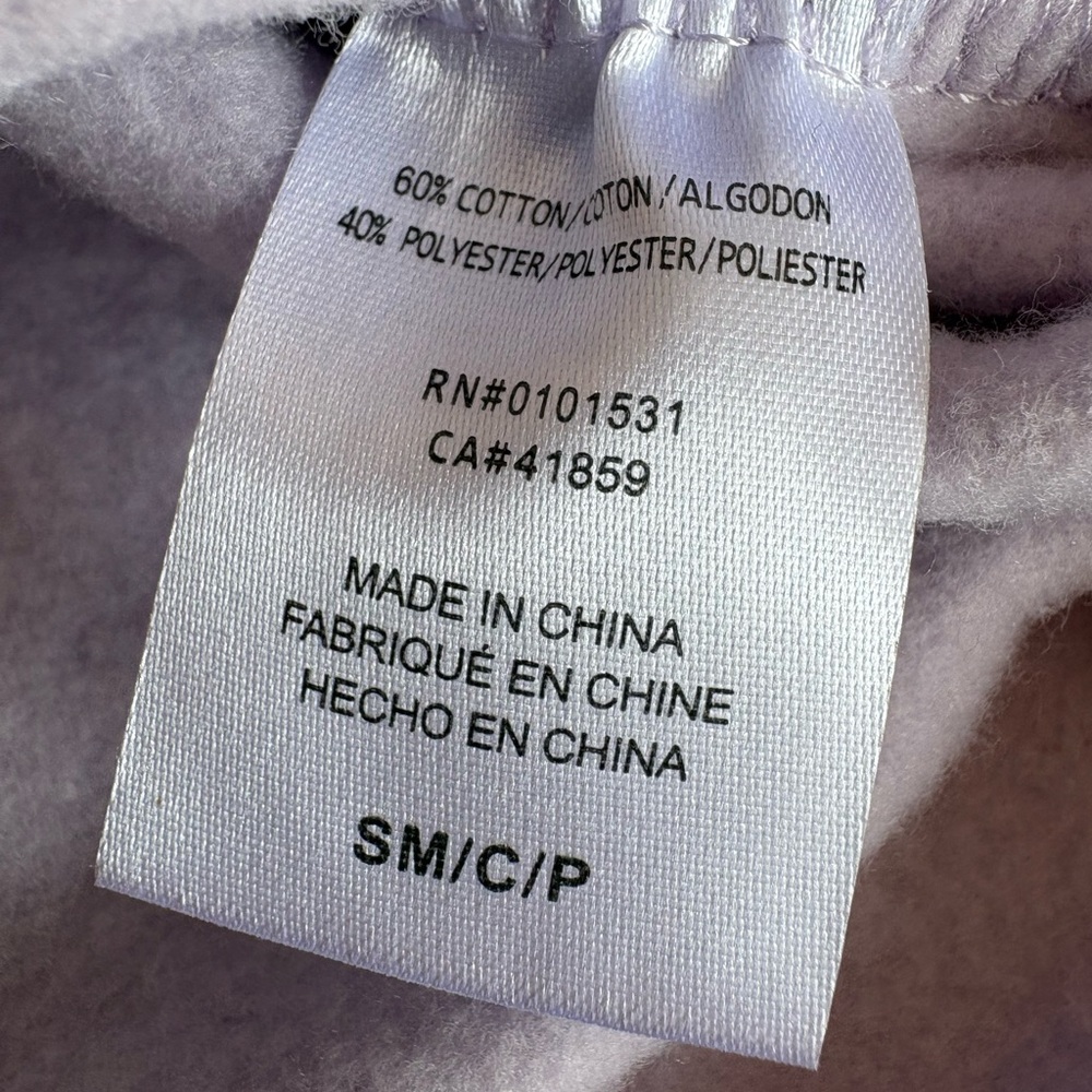 Mighty Fine Women's Small Boat Neck Pull Over Texas BlueBonnets Lilac NWT - Picture 8 of 10